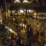 Bran Castle courtyard during the Halloween party (Photo by Christopher Campbell)