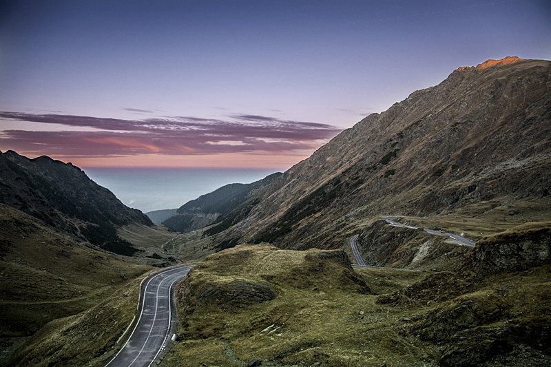 Crossing the Carpathians on the Transfagaras Highway. (Photo by Christopher Campbell)