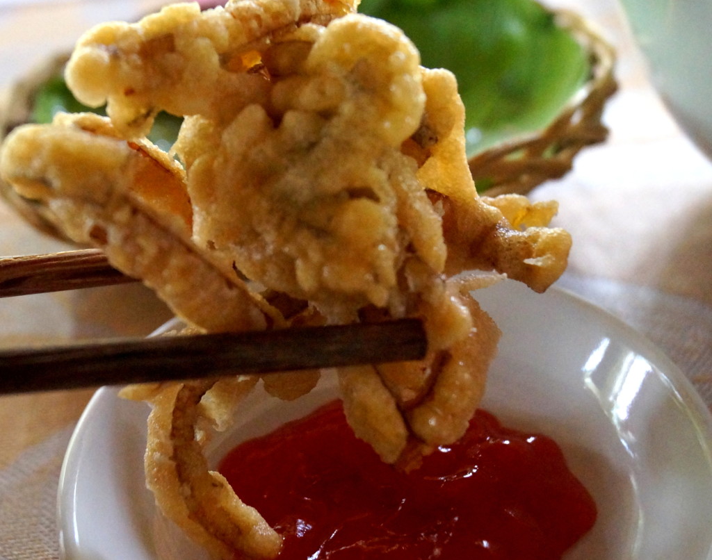 Mekong Delta, banana blossom and hot & sweet chili sauce (Photo by Kirsten Koza)