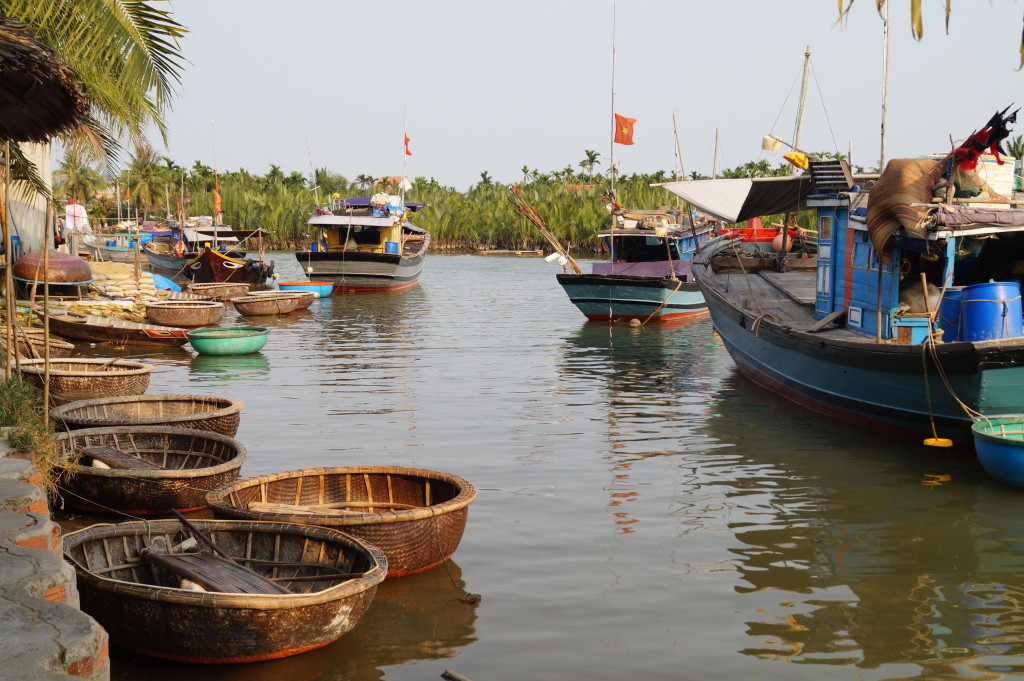 Hoi An, basket boats. (Photo by Kirsten Koza, Writers' Expeditions)