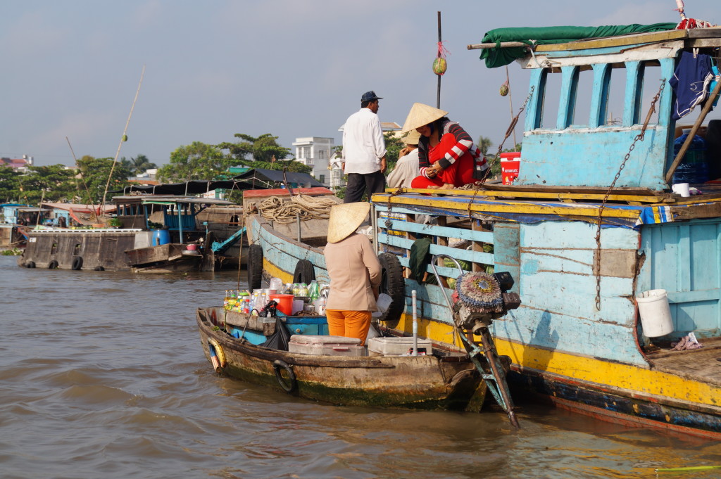 Floating market, Mekong Delta (Photo by Kirsten Koza, Writers' Expeditions)