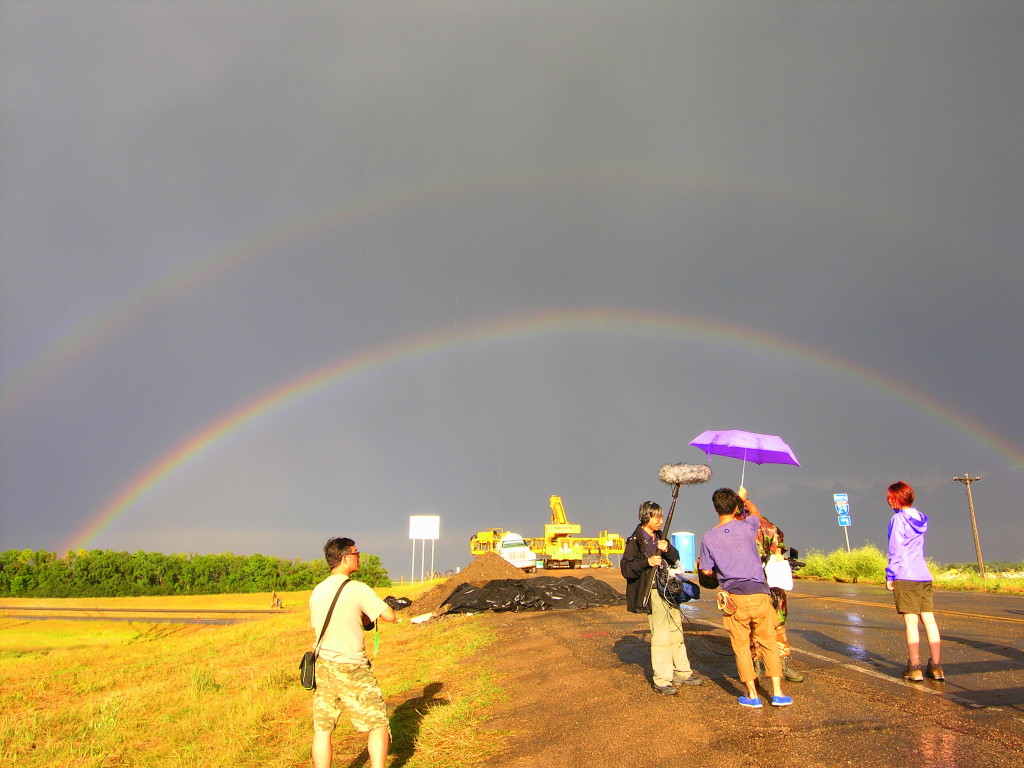 The film crew from Hong Kong had come to the USA  to shoot a tornado chasing documentary. (Photo by Kirsten Koza)