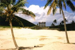 Anakena Beach, Easter Island (Photo by Karen Fockler)