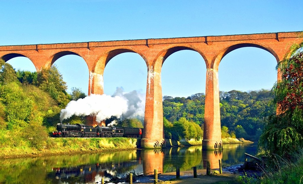 The North Yorkshire Moors steam train we'll take to Whitby, where we'll stay in Lewis Carroll's Yorkshire home.