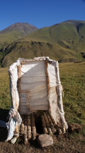 Yurt toilet, nomadic life, Kyrgyzstan (Photo by Kirsten Koza)