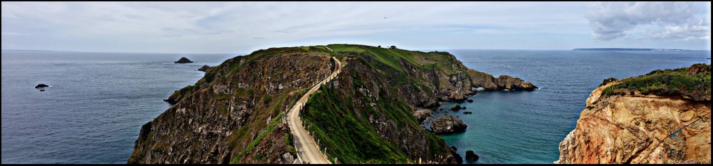 La Coupée, Sark - a 100-metre causeway joining Big Sark to Little Sark (photo by Kirsten Koza, your writing expedition host)