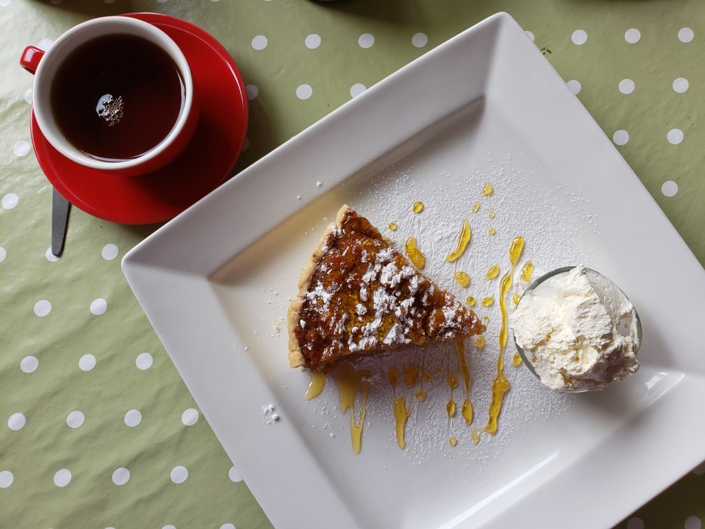 Treacle tart and another spot of tea, on Sark. (photo by Kirsten Koza)